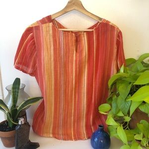 Sunset Vintage Linen Top
